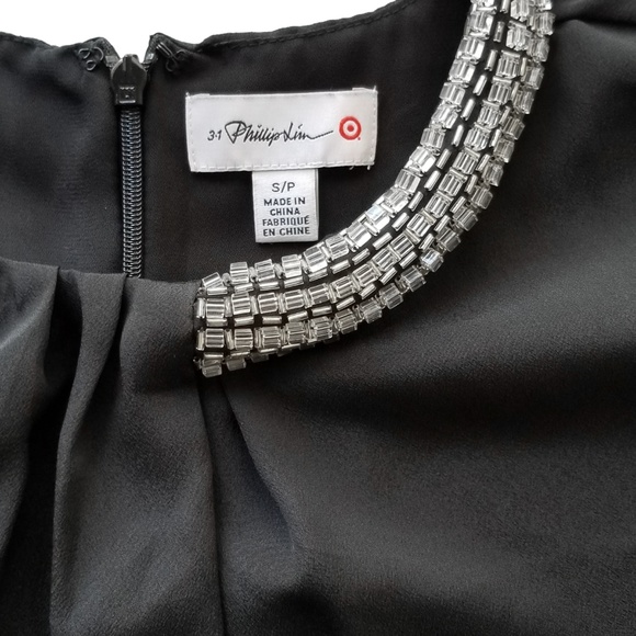 3.1 Phillip Lim Target Black Sheath Beaded Dress S - Picture 5 of 5